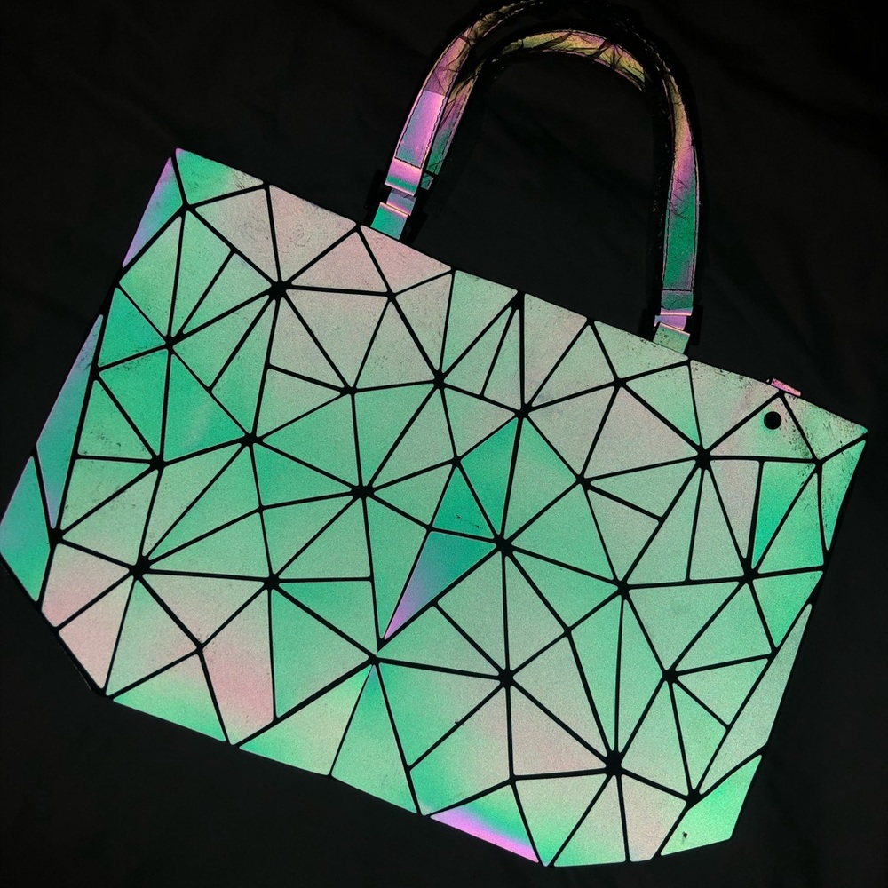 Reflective tote style handbag/purse